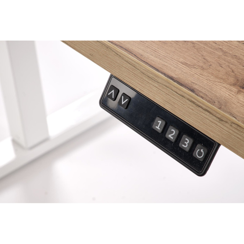 Biurko z funkcją regulacji wysokości ErgoDesk 120 dąb artisan/biały