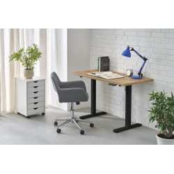 Biurko z funkcją regulacji wysokości ErgoDesk 120 dąb artisan/czarny