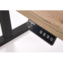 Biurko z funkcją regulacji wysokości ErgoDesk 120 dąb artisan/czarny