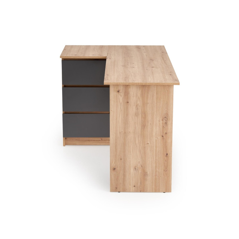 Biurko Begano Office 124 dąb artisan/grafit