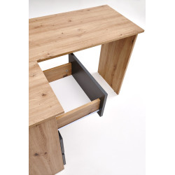 Biurko Begano Office 124 dąb artisan/grafit