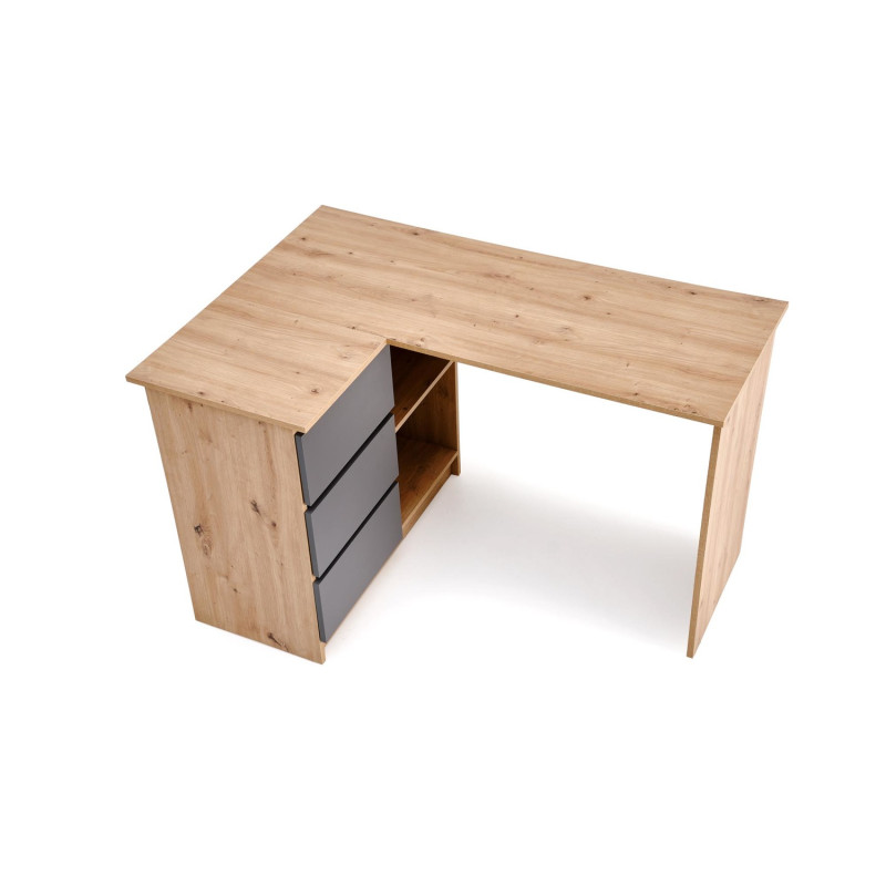 Biurko Begano Office 124 dąb artisan/grafit