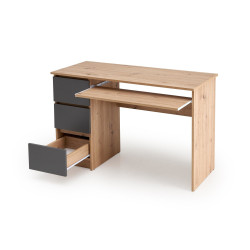 Biurko Cinor Office 120 dąb artisan/grafit