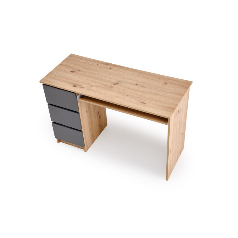 Biurko Cinor Office 120 dąb artisan/grafit