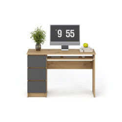 Biurko Cinor Office 120 dąb artisan/grafit