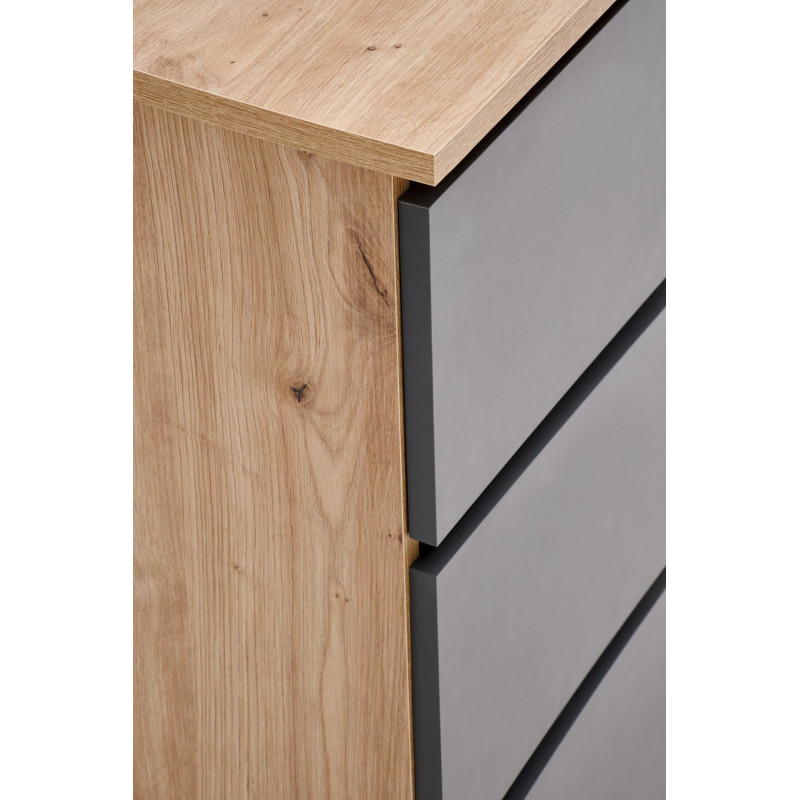 Biurko Cinor Office 120 dąb artisan/grafit