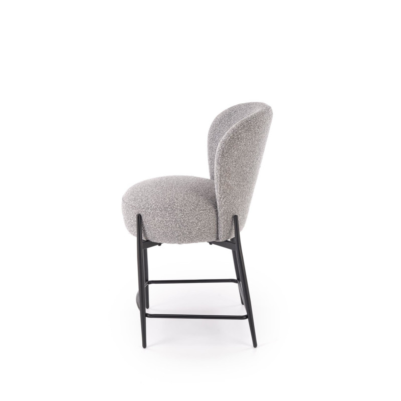 Hoker tapicerowany HAVERO popielaty