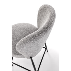 Hoker tapicerowany HAVERO popielaty