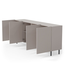 Komoda PAXOR kaszmir/czarny (200cm)