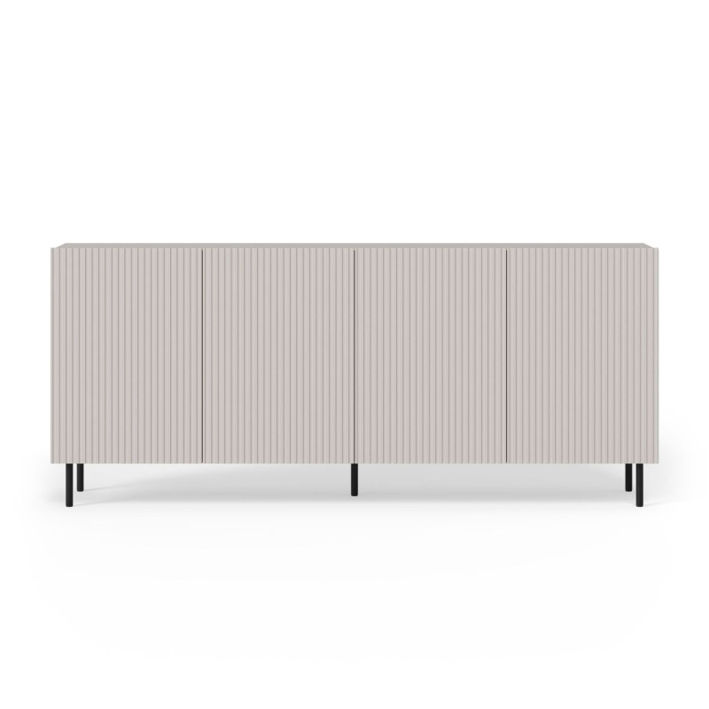 Komoda PAXOR kaszmir/czarny (200cm)