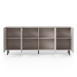 Komoda PAXOR kaszmir/czarny (200cm)