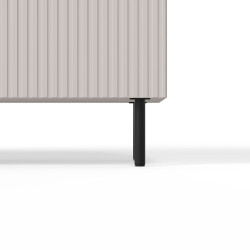 Komoda PAXOR kaszmir/czarny (200cm)