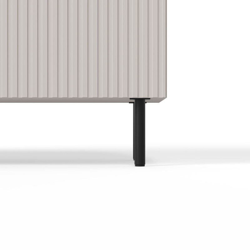 Komoda PAXOR kaszmir/czarny (200cm)