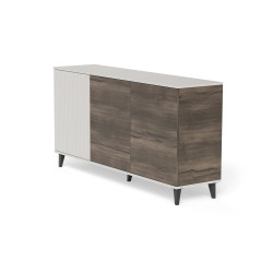 Komoda RANDONIS kaszmir/orzech/czarny (160cm)