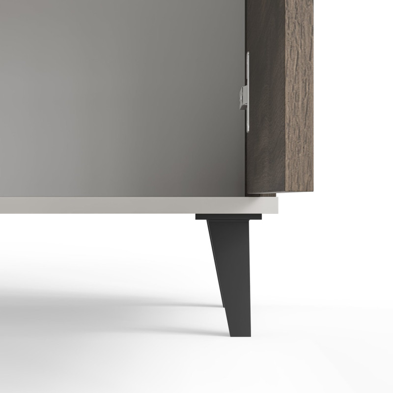 Komoda RANDONIS kaszmir/orzech/czarny (160cm)