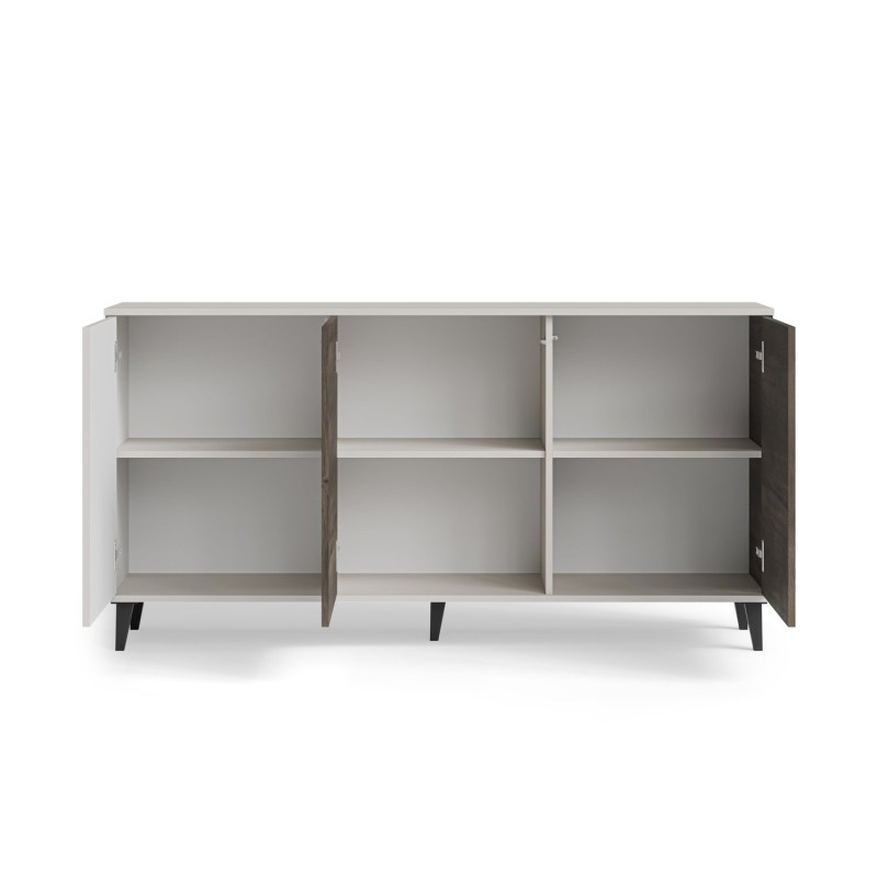 Komoda RANDONIS kaszmir/orzech/czarny (160cm)