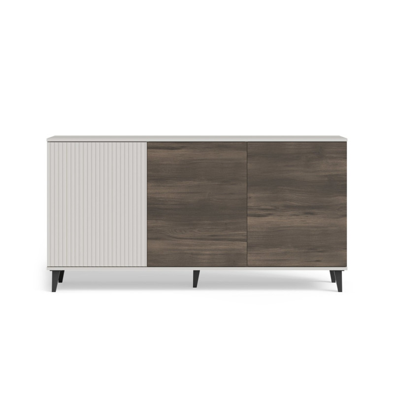 Komoda RANDONIS kaszmir/orzech/czarny (160cm)