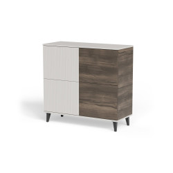 Komoda RANDONIS kaszmir/orzech/czarny (100cm)