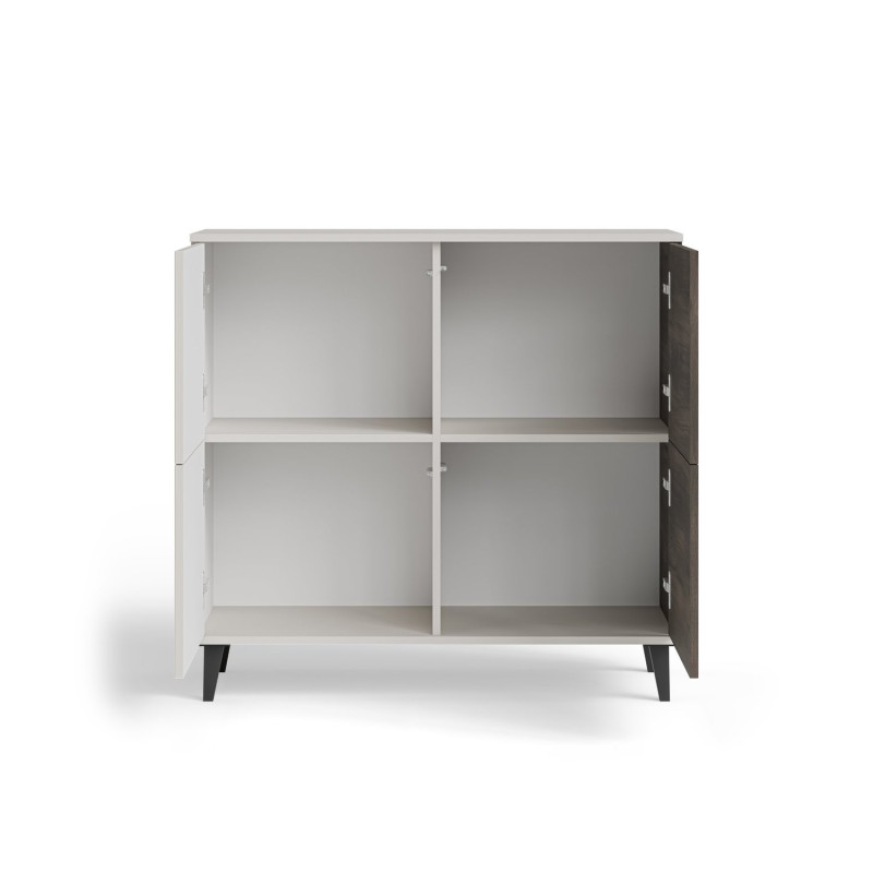 Komoda RANDONIS kaszmir/orzech/czarny (100cm)