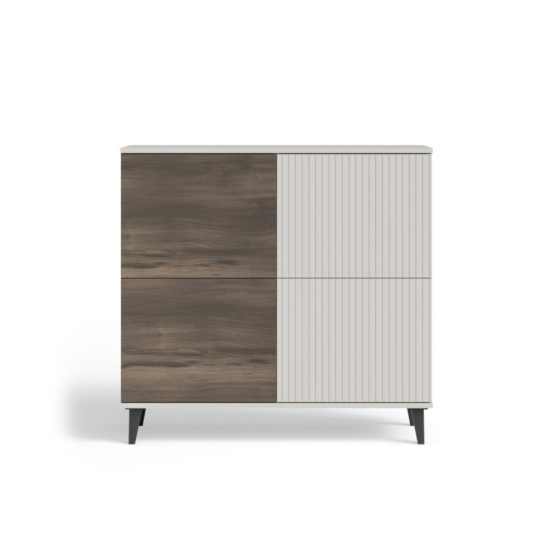 Komoda RANDONIS kaszmir/orzech/czarny (100cm)