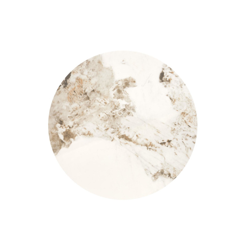 Ława ALESSIO beżowy marmur/czarny