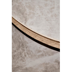 Zestaw 2 ław ITAKO popielaty marmur/grafit