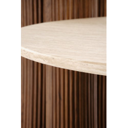 Ława DOROTEO orzech/trawertyn (duża)