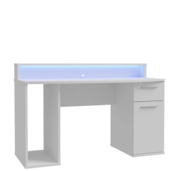 Biurko gamingowe z oświetleniem RGB AYO TZRB219B3-Z12M Biały Meble Forte
