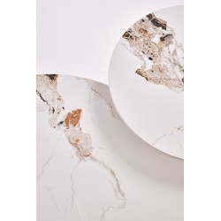 Ława CARINO beżowy marmur/orzech (duża)