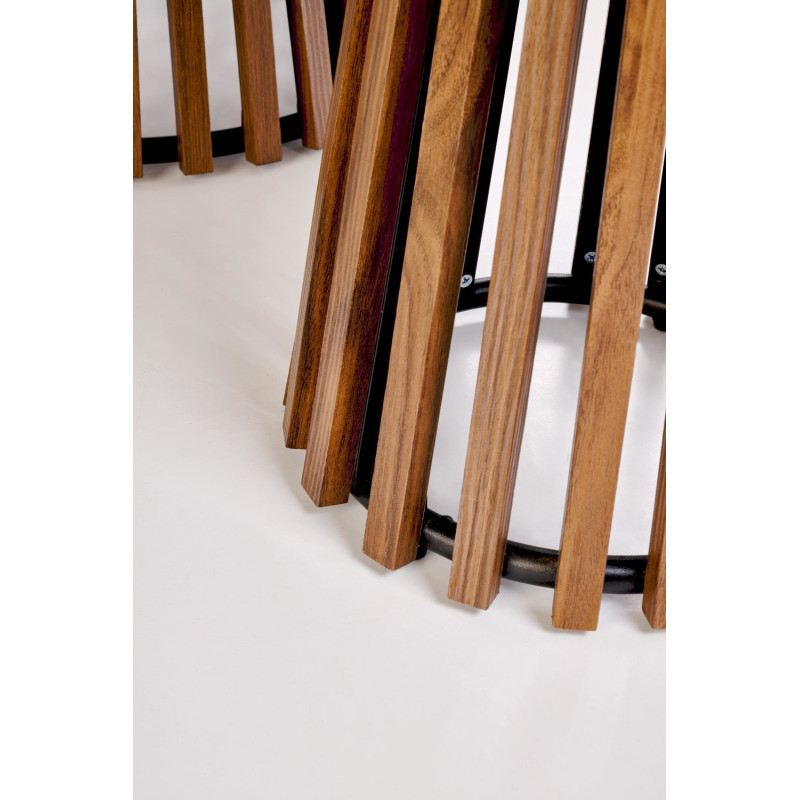 Ława CARINO beżowy marmur/orzech (duża)