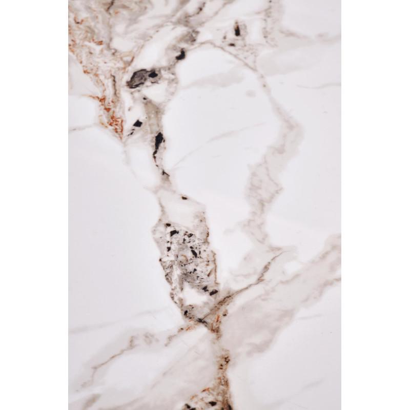 Ława CARINO beżowy marmur/orzech (duża)