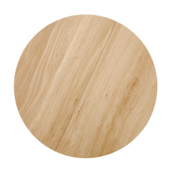 Zestaw 2 ław DANTOR naturalny/czarny