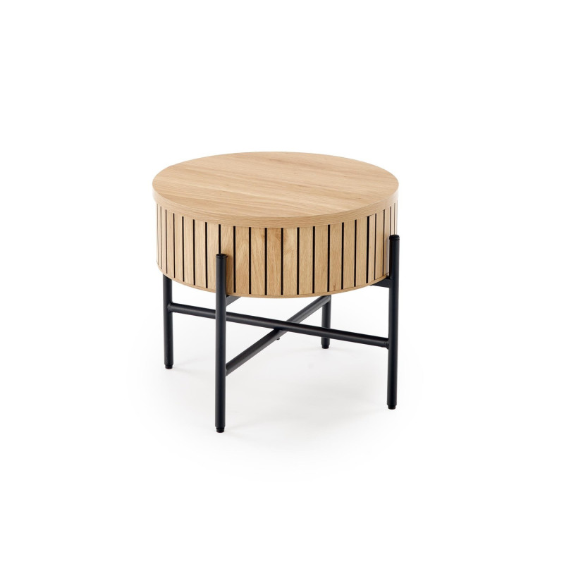 Zestaw 2 ław DANTOR naturalny/czarny - domowanie.pl