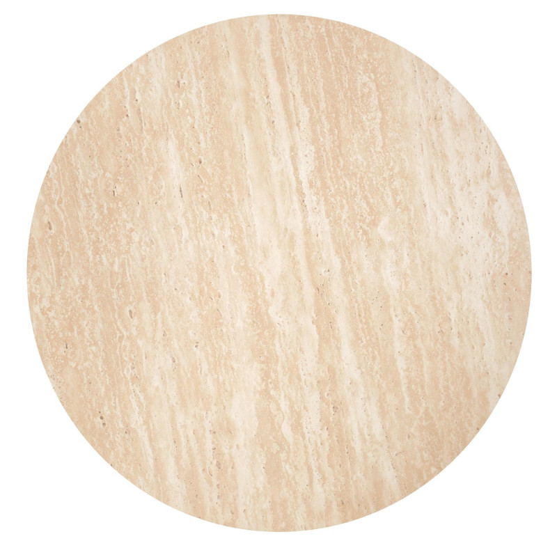 Zestaw 2 ław OREYA trawertyn/biały