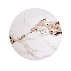 Ława CARINO S beżowy marmur/orzech (mała)