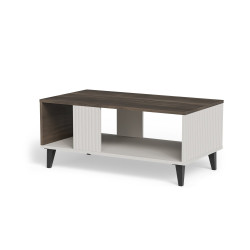 Ława RANDOMO 2 kaszmir/orzech/czarny