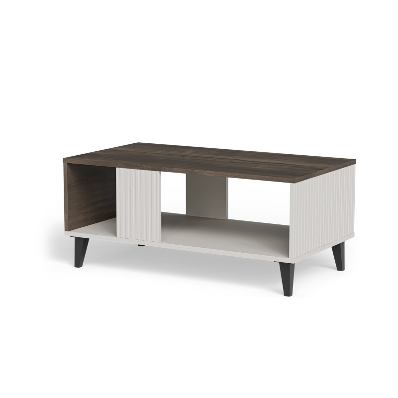 Ława RANDOMO 2 kaszmir/orzech/czarny