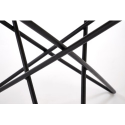 Ława LEILO biały marmur/czarny