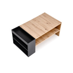 Ława MURCIO dąb artisan/czarna