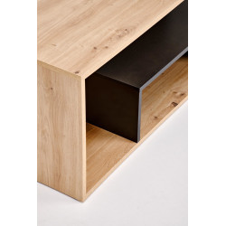 Ława IVARO dąb artisan/czarna