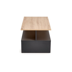 Ława IVARO dąb artisan/czarna