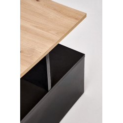 Ława IVARO dąb artisan/czarna