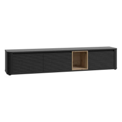 Szafka RTV 220 cm Breathtaker BTHTH141-Q194 Dąb Cabezone/Dąb Artisan/Czarny Meble Forte