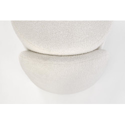 Ławka FIKARI tapicerowana z funkcją schowka kremowy