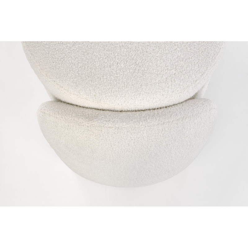 Ławka FIKARI tapicerowana z funkcją schowka kremowy