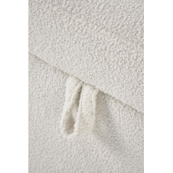 Ławka FIKARI tapicerowana z funkcją schowka kremowy