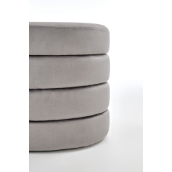 Ławka CALPIO tapicerowana z funkcją schowka, popielaty