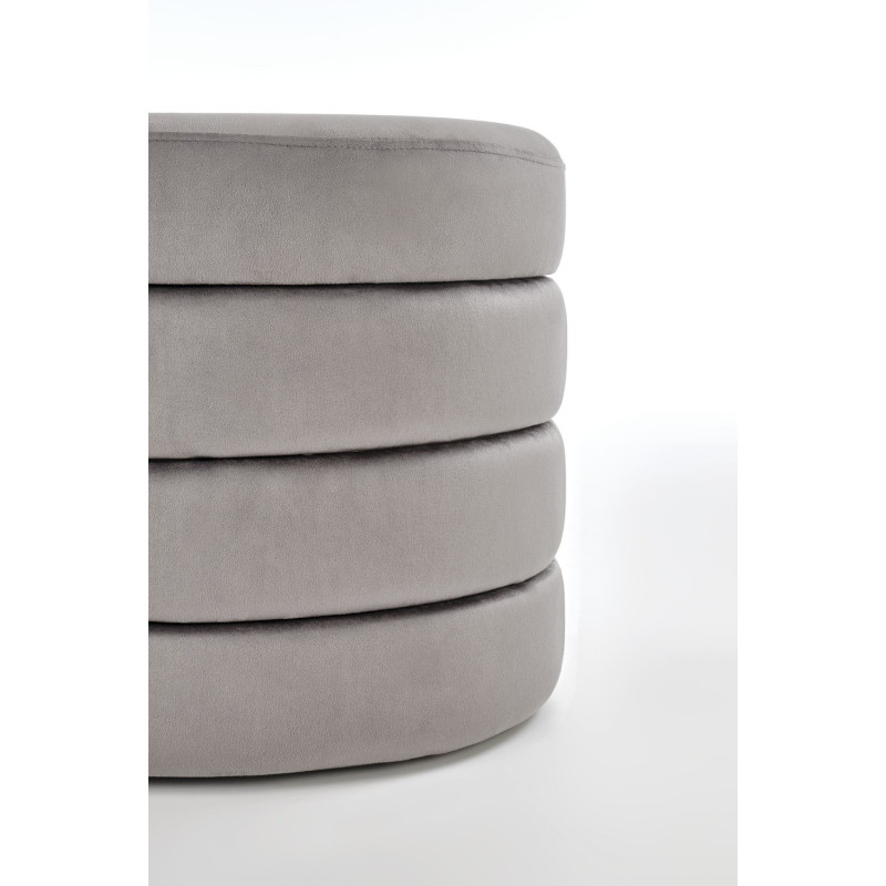 Ławka CALPIO tapicerowana z funkcją schowka, popielaty