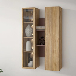 Witryna wisząca Breathtaker BTHVH331-Q192 Terakota/Dąb Mauvella Meble Forte