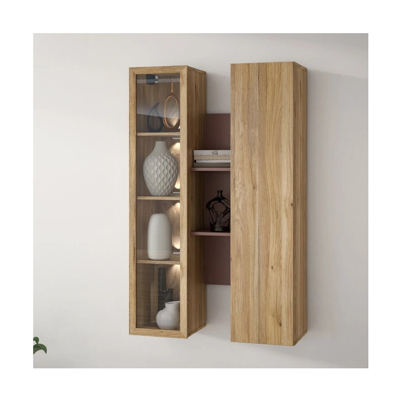 Witryna wisząca Breathtaker BTHVH331-Q192 Terakota/Dąb Mauvella Meble Forte